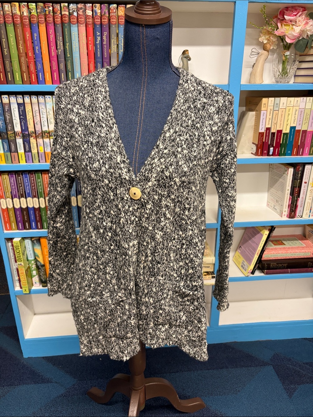 Pure J Jill size xs back marled cardigan